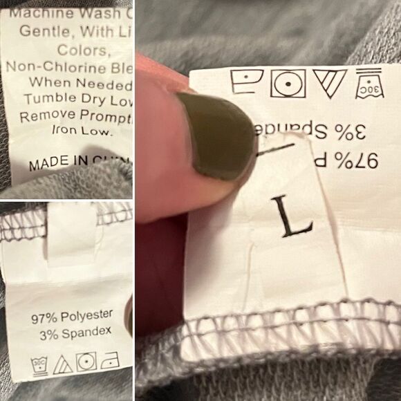 SHEIN Colorblock Sweatshirt Maxi Dress Long Sleeves Grey L - Picture 7 of 8